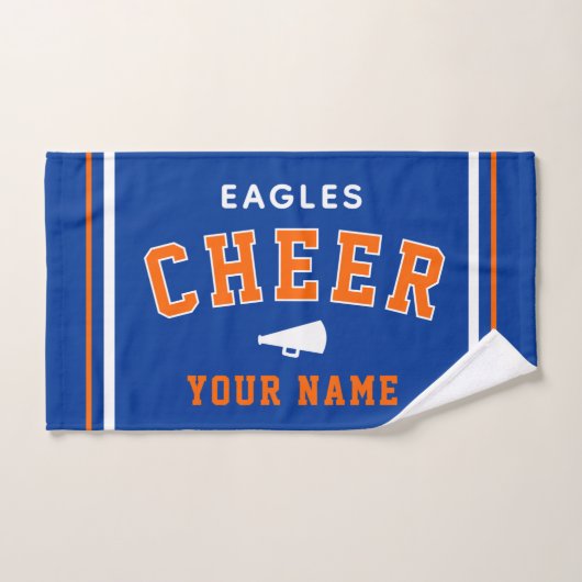 Personalized Name & School Cheer Towel, Team Gift (Serviette à main)