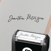 Personalized name signature script zelfinktende stempel