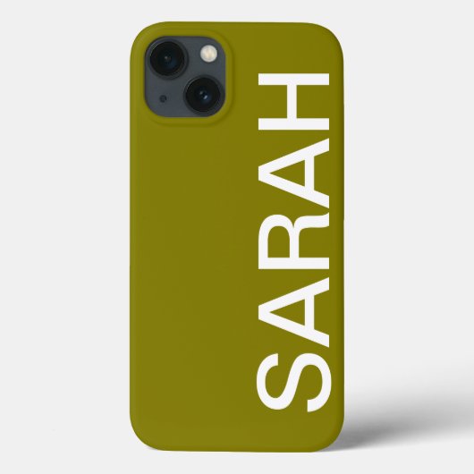 Personalized Name Simple Stylish Modern Minimal Case-Mate iPhone Case (Achterkant)