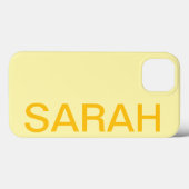 Personalized Name Simple Stylish Modern Minimal Case-Mate iPhone Case (Achterkant (horizontaal))