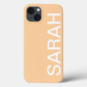 Personalized Name Simple Stylish Modern Minimal Case-Mate iPhone Case (Achterkant)