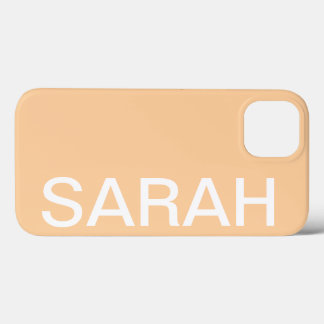 Personalized Name Simple Stylish Modern Minimal iPhone 13 Hoesje