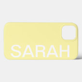Personalized Name Simple Stylish Modern Minimal Case-Mate iPhone Case (Achterkant (horizontaal))