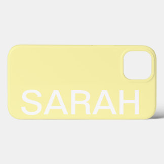Personalized Name Simple Stylish Modern Minimal iPhone 13 Hoesje