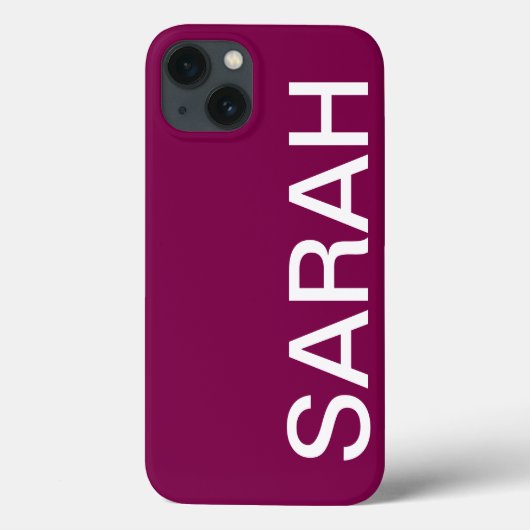 Personalized Name Simple Stylish Modern Minimal Case-Mate iPhone Case (Achterkant)