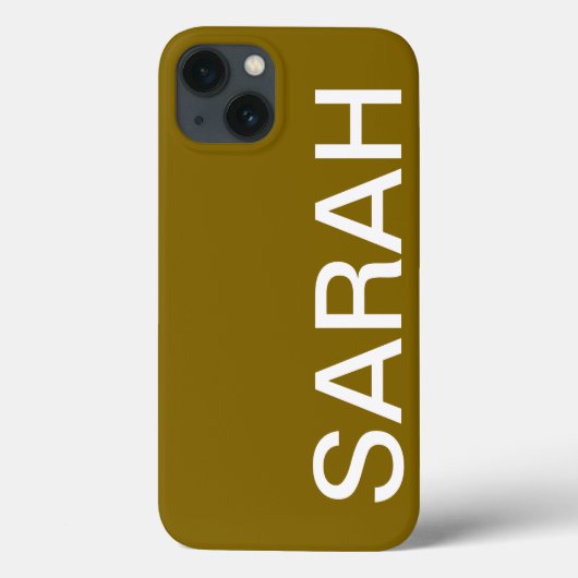 Personalized Name Simple Stylish Modern Minimal Case-Mate iPhone Case (Achterkant)