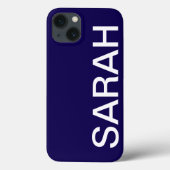 Personalized Name Simple Stylish Modern Minimal Case-Mate iPhone Case (Achterkant)