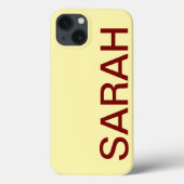 Personalized Name Simple Stylish Modern Minimal Case-Mate iPhone Case (Achterkant)