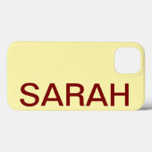 Personalized Name Simple Stylish Modern Minimal Case-Mate iPhone Case (Achterkant (horizontaal))