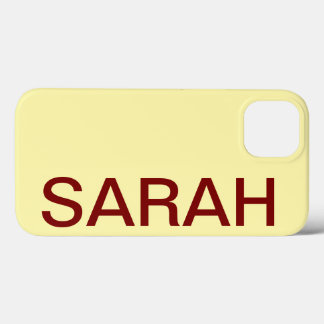 Personalized Name Simple Stylish Modern Minimal iPhone 13 Hoesje