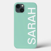 Personalized Name Simple Stylish Modern Minimal Case-Mate iPhone Case (Achterkant)