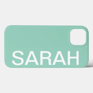 Personalized Name Simple Stylish Modern Minimal iPhone 13 Hoesje