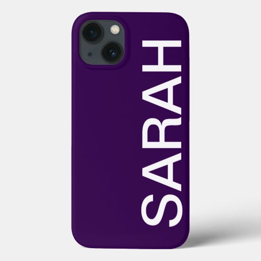 Personalized Name Simple Stylish Modern Minimal Case-Mate iPhone Case (Achterkant)