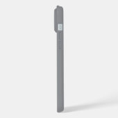 Personalized Name Stylish Modern Minimal Dark Grey iPhone Hoesje (Linkerkant)