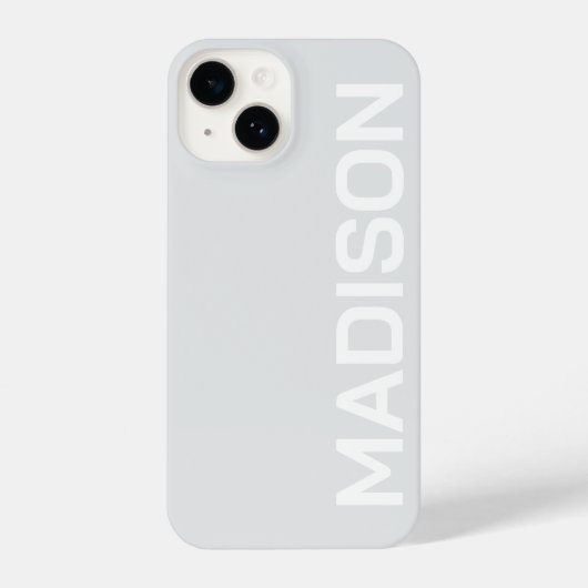 PERSONALIZED NAME STYLISH MODERN MINIMAL MONOGRAM  iPhone HOESJE (Achterkant)