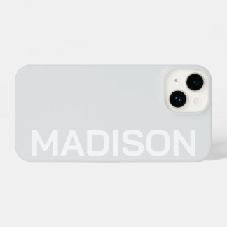 PERSONALIZED NAME STYLISH MODERN MINIMAL MONOGRAM  iPhone 14 HOESJE