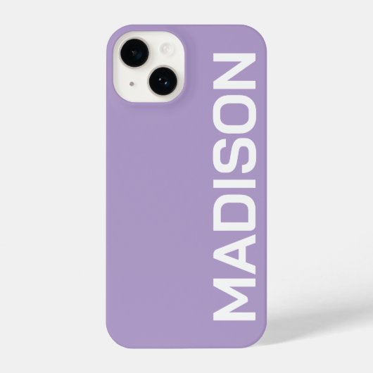 PERSONALIZED NAME STYLISH MODERN MINIMAL MONOGRAM  iPhone HOESJE (Achterkant)