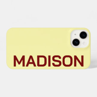 PERSONALIZED NAME STYLISH MODERN MINIMAL MONOGRAM  iPhone 14 HOESJE