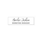 Personalized name title signature script zelfinktende stempel (Design)