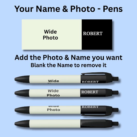 Personalized Name & Your Photo Pen