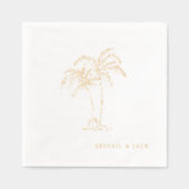 Personalized Names Tropical Palm Trees Foil (Recto)