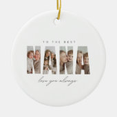 Personalized NANA Photo Christmas Custom  Keramisch Ornament (Voorkant)
