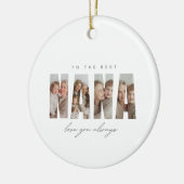 Personalized NANA Photo Christmas Custom  Keramisch Ornament (Links)