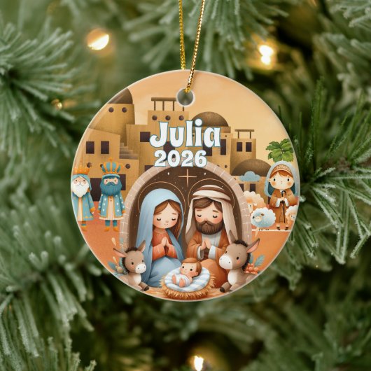 Personalized Nativity Ornament (Boom)