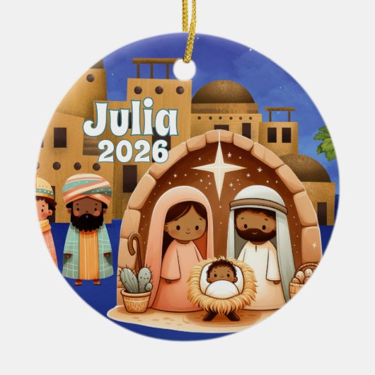 Personalized Nativity Ornament (Voorkant)
