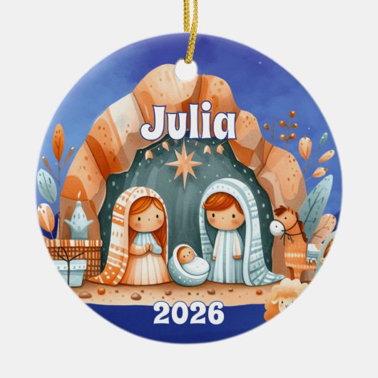 Personalized Nativity Ornament (Voorkant)