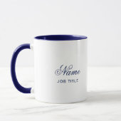 Personalized Navy Combo Custom Coffee Mug Name (Gauche)