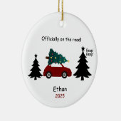 Personalized New Driver Ornament, Custom Licensed  Keramisch Ornament (Rechts)