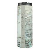 Personalized New Hampshire Map Granite State Thermosbeker (Achterkant)