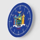 Personalized New York State Flag Design Grote Klok (Hoek)