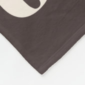 Personalized Newlywed Couple Name Warm Brown Fleece Deken (Hoek)