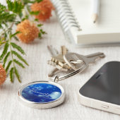 Personalized Night Sky Keychain | Starry Name (Zijkant)