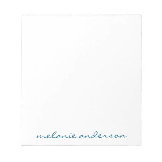 Personalized Notepad Script Name Feminine Gift Notitieblok