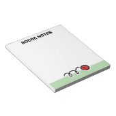 Personalized notepad with quirky bocce ball design notitieblok (Schuin)