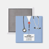 Personalized Nurse Appreciation Magnet Magneet (Voorkant / Achterkant)