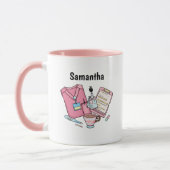 Personalized Nurse Gift Mug Custom Name (Gauche)