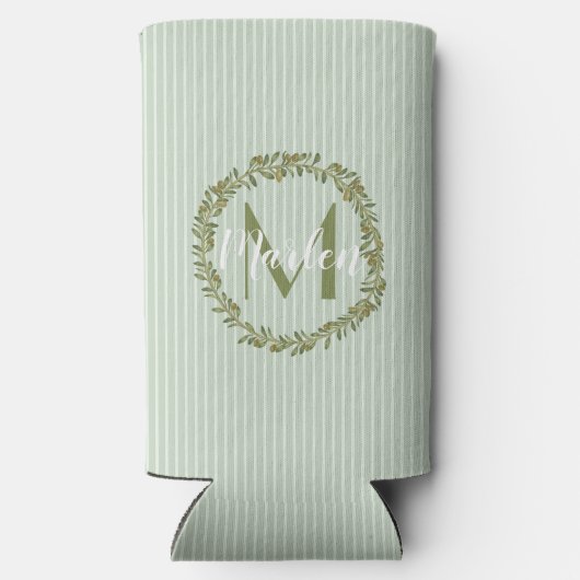 Personalized Olive Wreath Monogram (Achterkant)