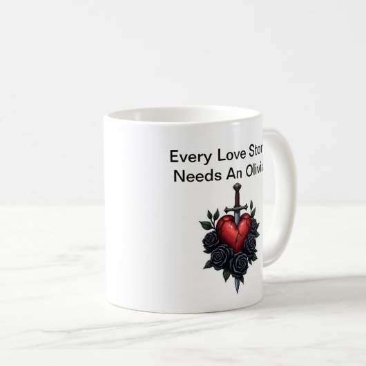 Personalized Olivia Mug – Cute Gift for Her (Devant droit)