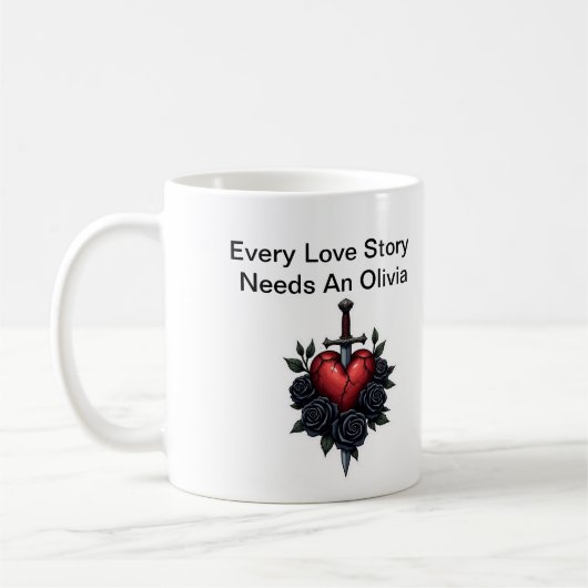 Personalized Olivia Mug – Cute Gift for Her (Gauche)