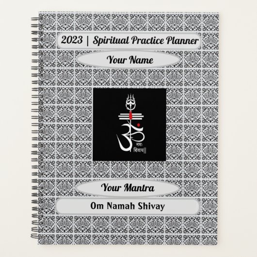 Personalized Om Namah Shivay Planner (Voorkant)