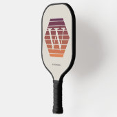 Personalized Ombre Monogram honeycomb hexagon Pickleball Paddle (Links)