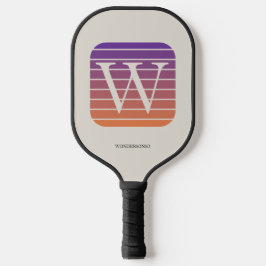 Personalized Ombre Monogram square Pickleball Paddle