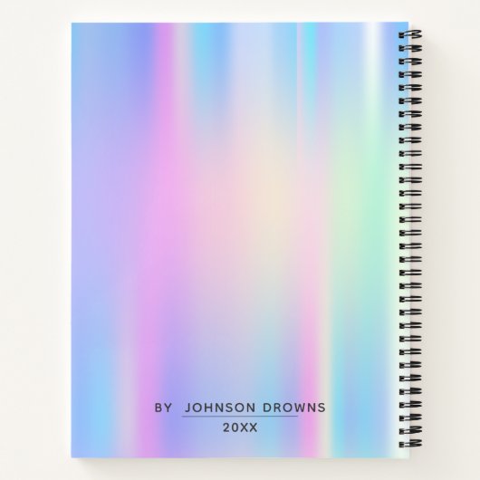 personalized opal notebook notitieboek (Achterkant)