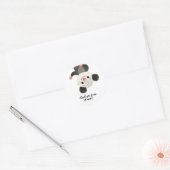Personalized Opossum Ronde Sticker (Envelop)