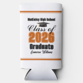 Personalized Orange Class of 2026 Graduation Party (Voorkant)