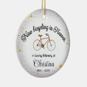 Personalized Ornament | Bicyclist "In Memory" (Rechts)